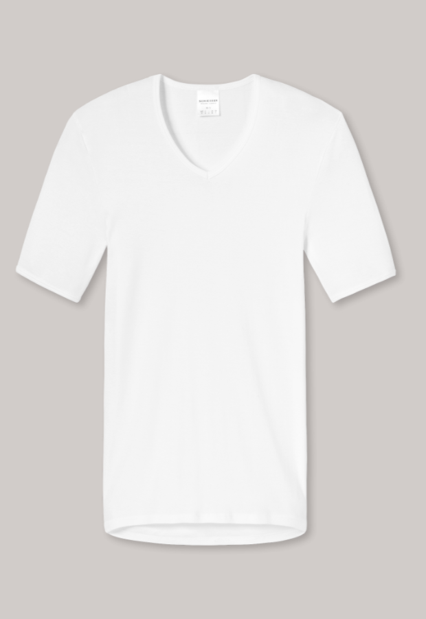 Schiesser Original Feinripp t-shirt, V-hals