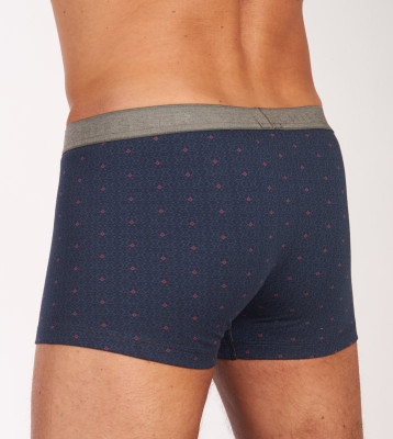 Schiesser 95/5 short- 2-pack blauw/ blauw met dessin
